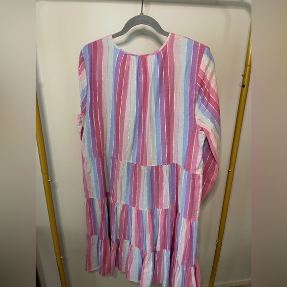 J.Crew blue and pink Striped Dress - Picture 5 of 8
